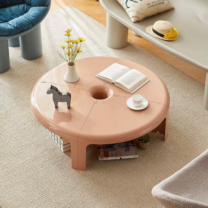 Contemporary Plastic Transformable Coffee Table DONUT