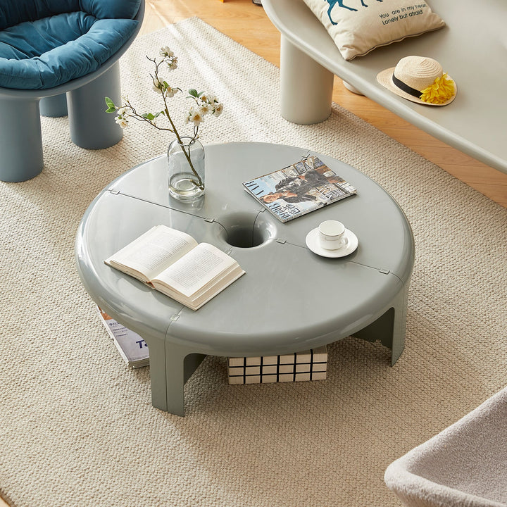 Contemporary Plastic Transformable Coffee Table DONUT