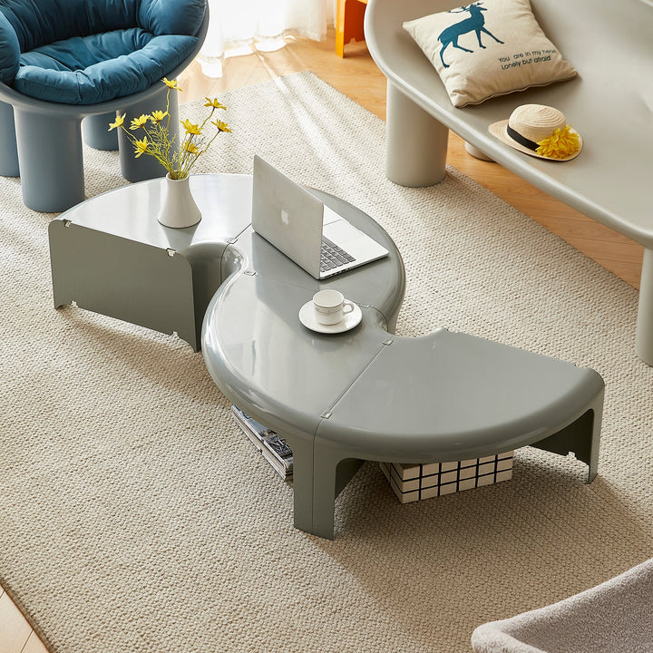 Contemporary Plastic Transformable Coffee Table DONUT