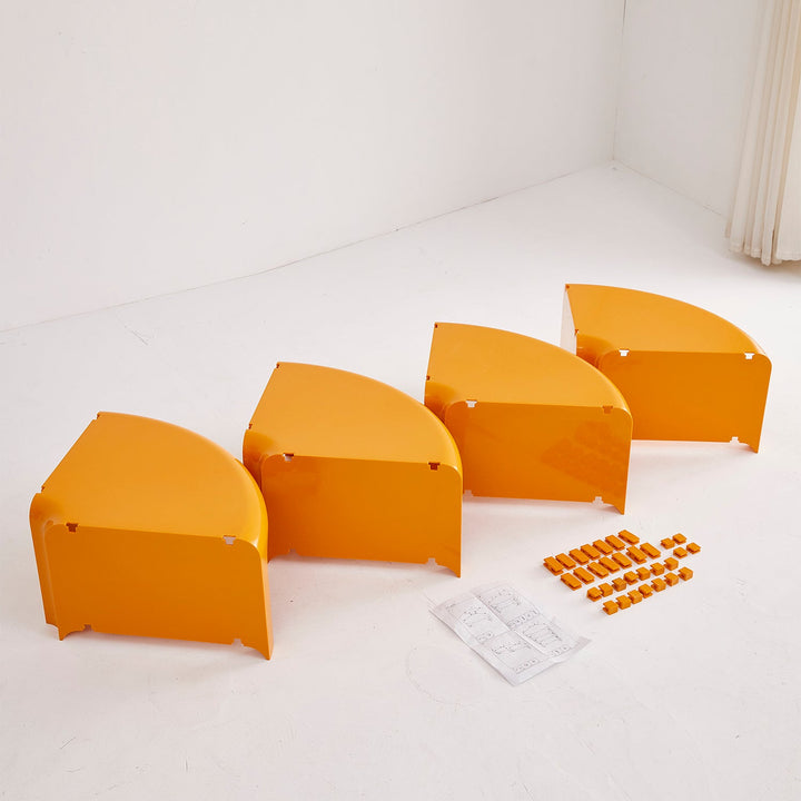 Contemporary Plastic Transformable Coffee Table DONUT