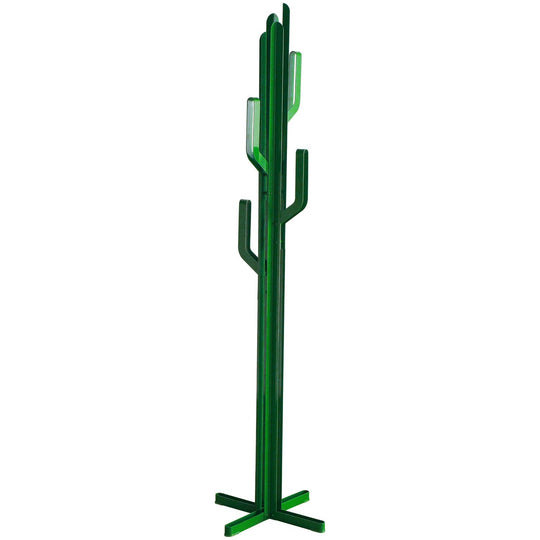 Bauhaussteel clothes hanger cactus in white background.