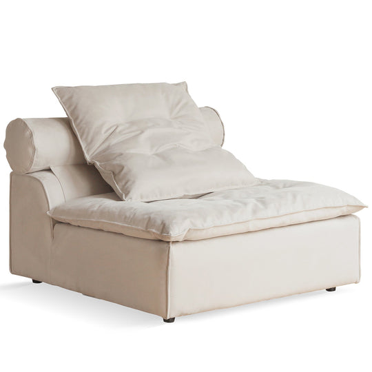 Modern Suede Fabric Modular Armless 1 Seater Sofa BLOOM