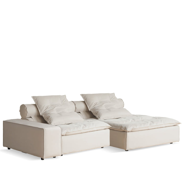 Contemporary Suede Fabric Modular L Shape Sectional Sofa 2+L BLOOM