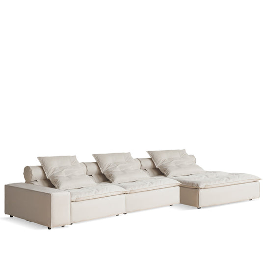 Modern Suede Fabric Modular L Shape Sectional Sofa 4+L BLOOM