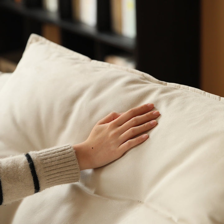 Contemporary Suede Fabric Modular Sectional 4 Seater Sofa BLOOM