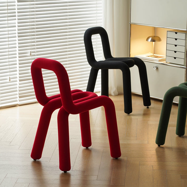 Contemporary Velvet Fabric Dining Chair BOLD