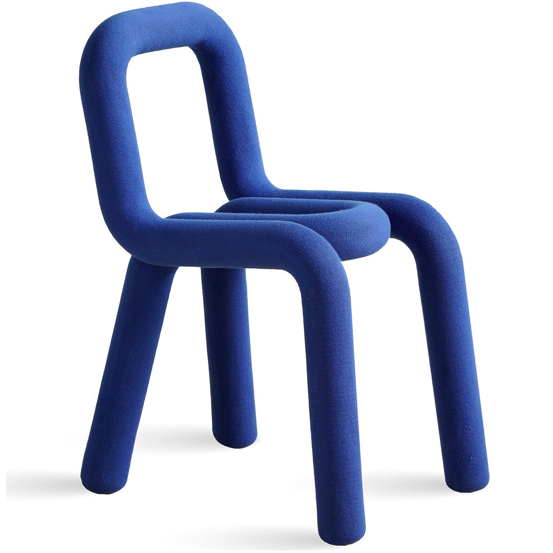 Bauhausvelvet fabric dining chair bold detail 3.
