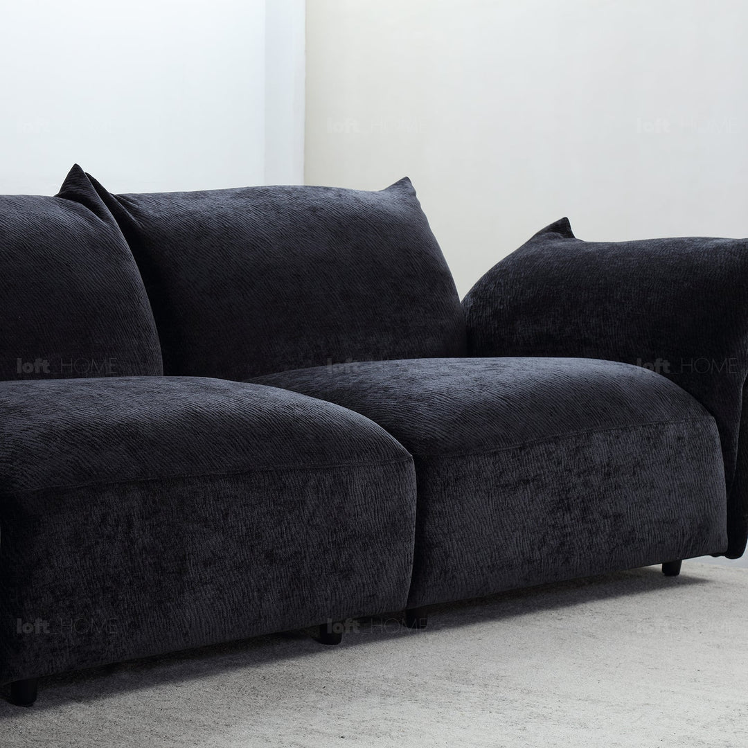 Contemporary Velvet Fabric L Shape Sectional Sofa FLOWER 4+L