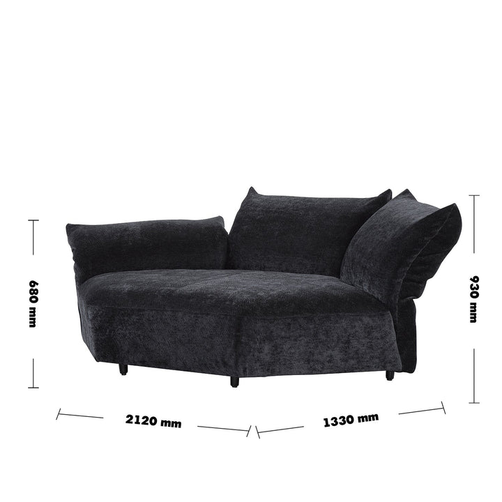 Bauhaus velvet fabric modular big joint connection sofa flower size charts.