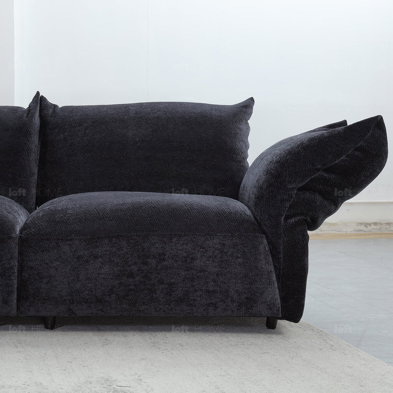 Bauhaus velvet fabric modular corner 1 seater sofa flower primary product view.