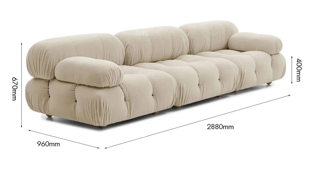 Contemporary Fabric 3 Seater Sofa CAMALEONDA
