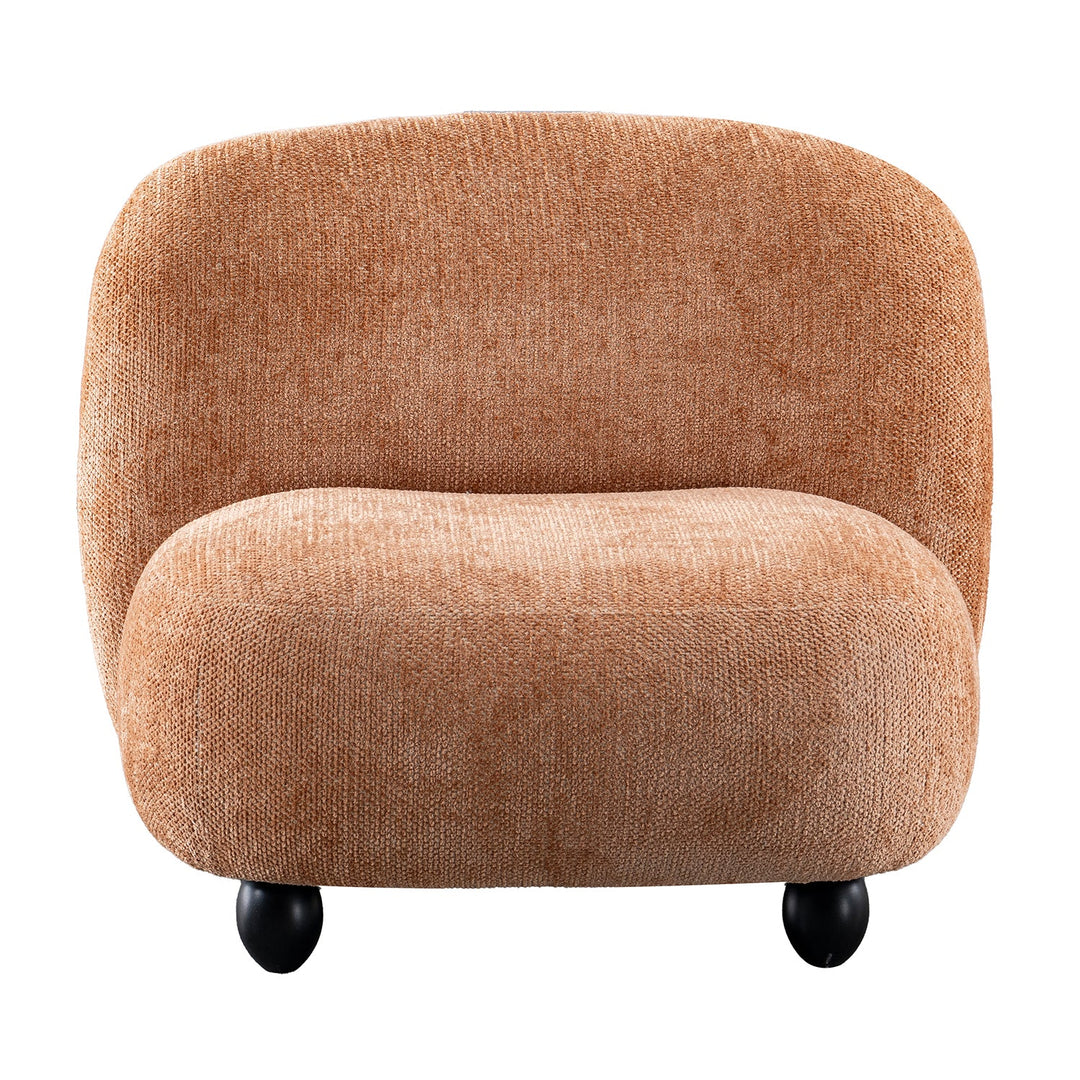 Cream Boucle Fabric 1 Seater Sofa MALT