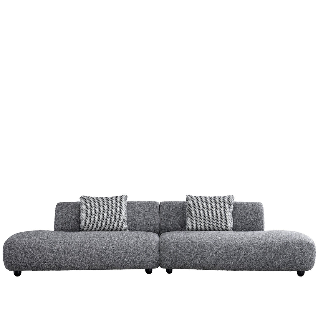 Cream Boucle Fabric 5 Seater Sofa VUUM