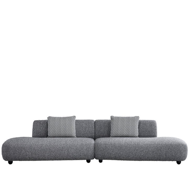 Cream Boucle Fabric 5 Seater Sofa VUUM