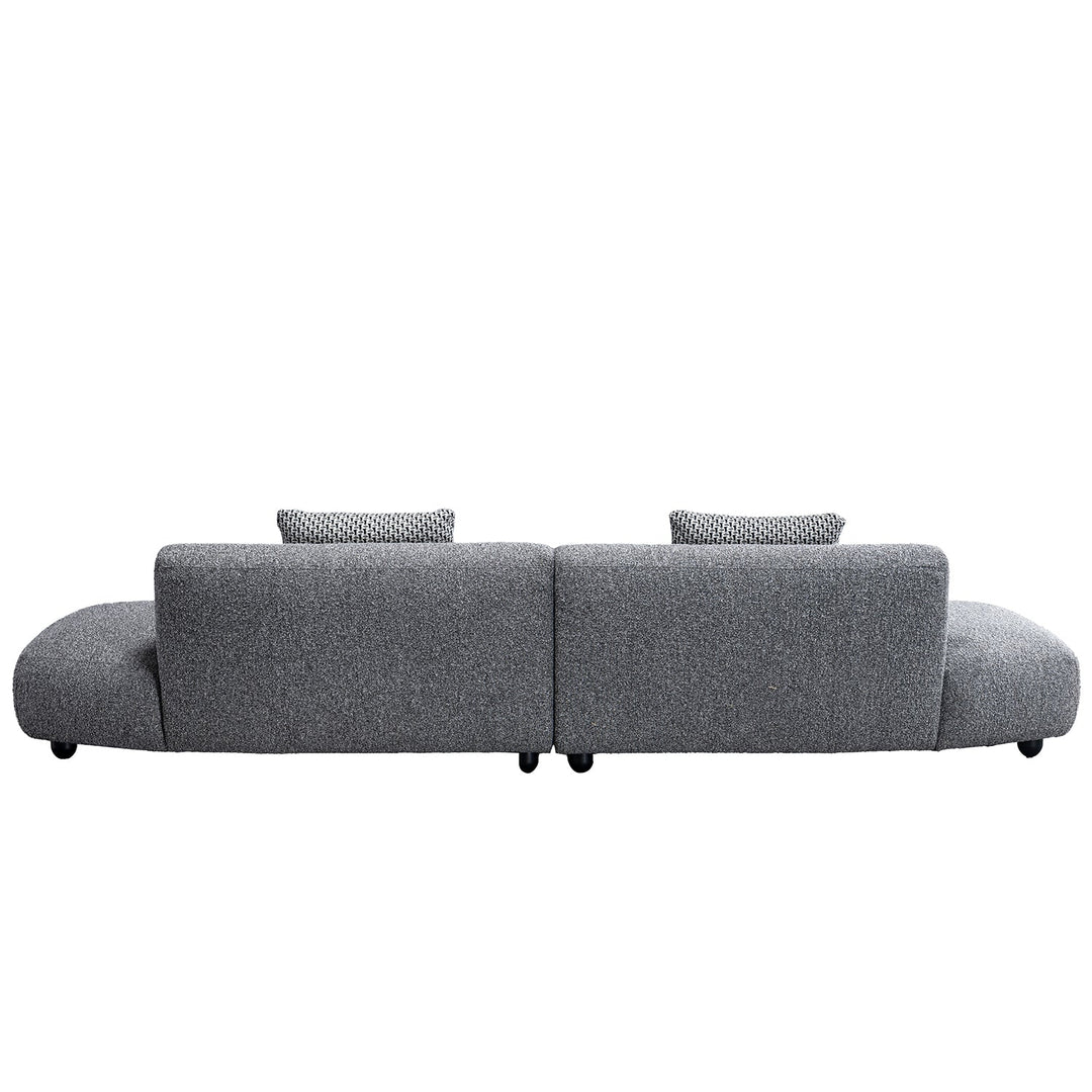 Cream Boucle Fabric 5 Seater Sofa VUUM
