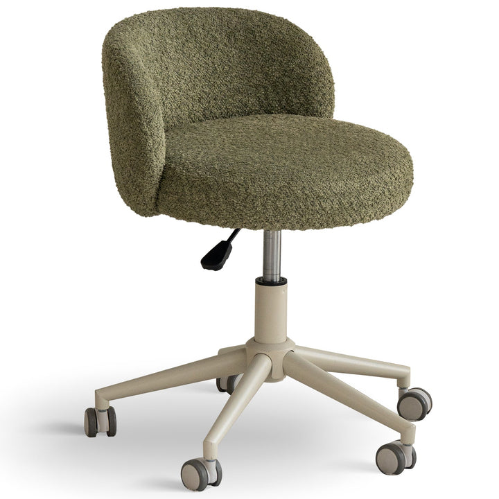 Cream Boucle Fabric Office Chair INS