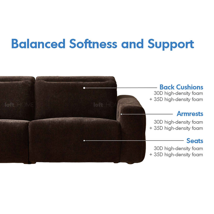 Cream chenille velvet fabric electric recliner 2 seater sofa lolo conceptual design.