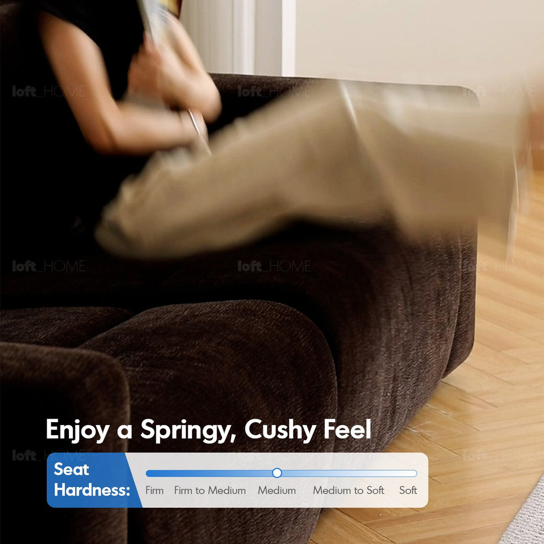 Cream Chenille Velvet Fabric Electric Recliner 2 Seater Sofa LOLO