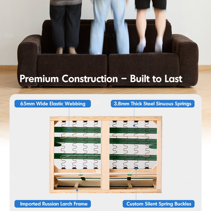 Cream Chenille Velvet Fabric Electric Recliner 2 Seater Sofa LOLO