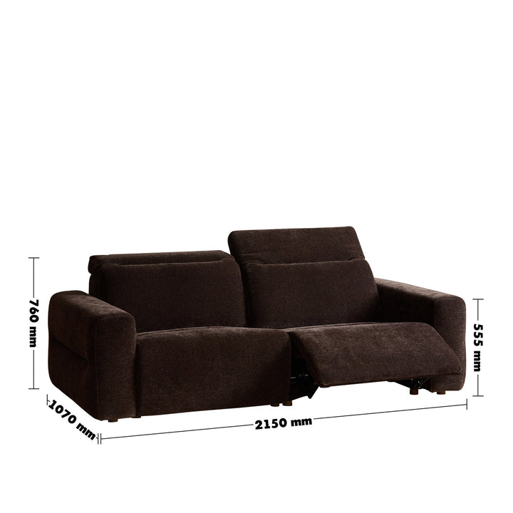 Cream chenille velvet fabric electric recliner 3 seater sofa lolo size charts.