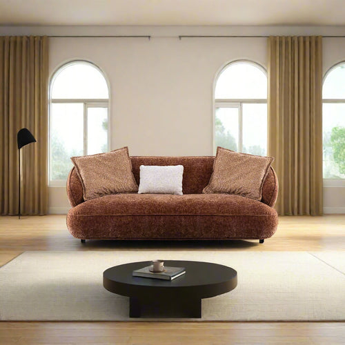 Cream Velvet Fabric 2 Seater Sofa COCOA Good to Know Preview-1