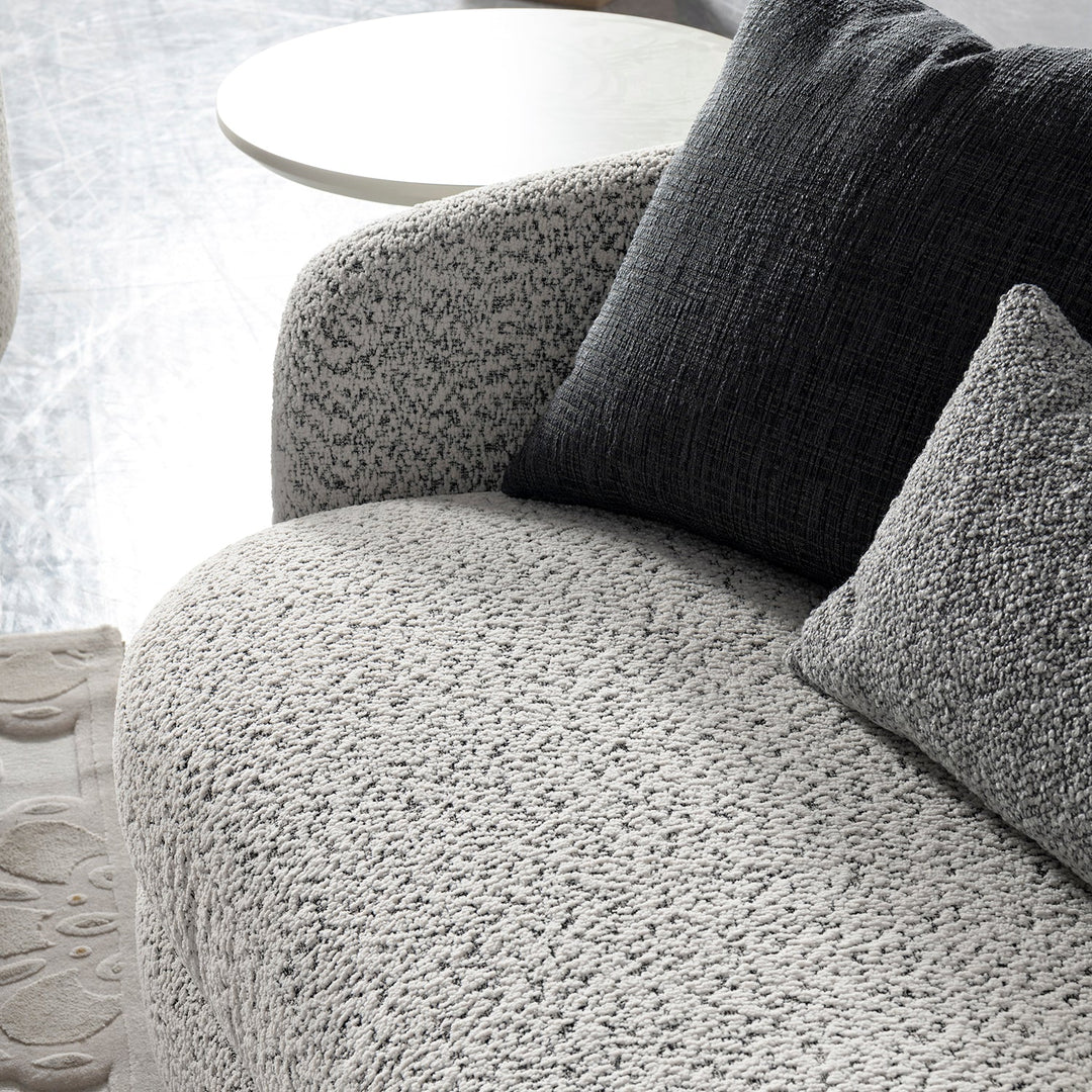 Cream Boucle Fabric 3 Seater Sofa NOVA