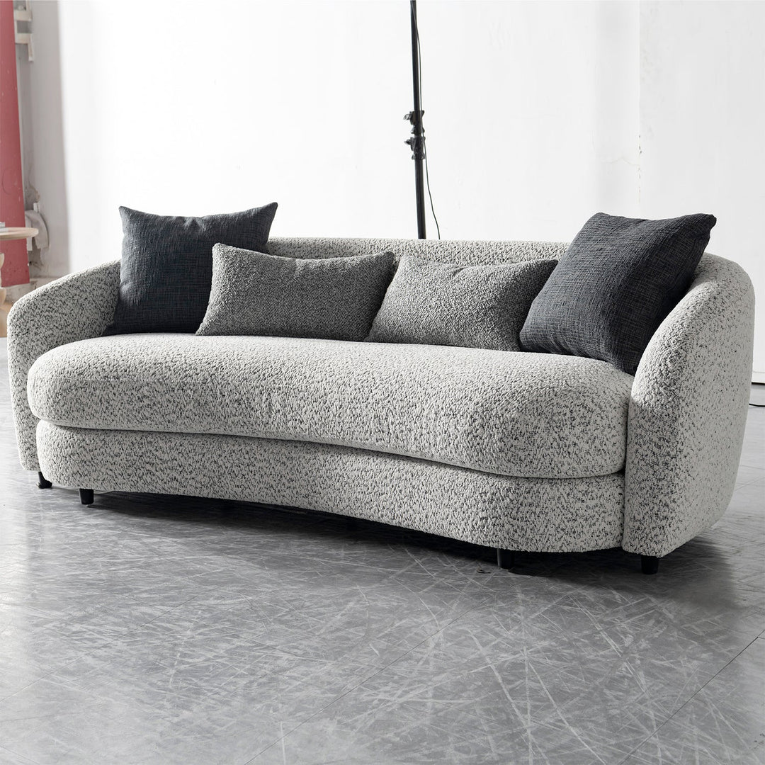 Cream Boucle Fabric 3 Seater Sofa NOVA