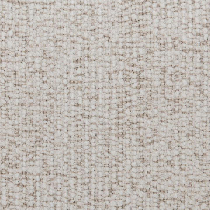 Cream mixed weave fabric 1 seater sofa swoop color swatches.