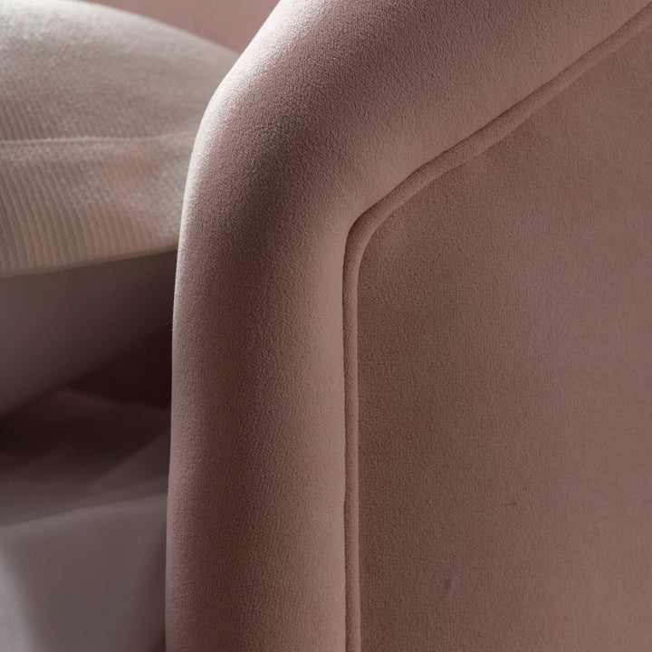 Cream Velvet Fabric Bed Frame LULA