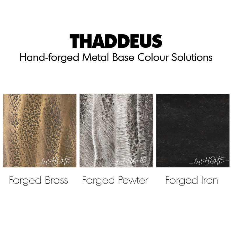 Minimalist Marble Side Table THADDEUS ROUND Color Swatches