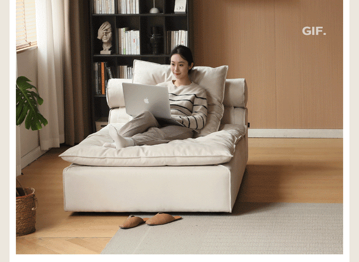 Contemporary suede fabric modular l shape sectional sofa 4+l bloom detail 12.