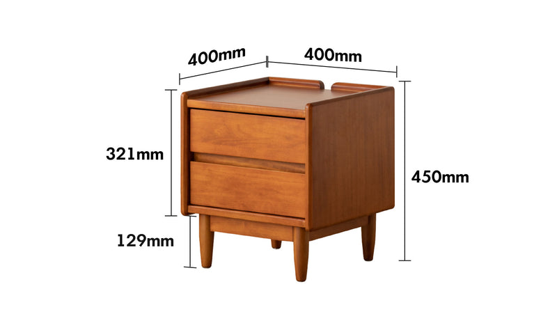 Vintage Boxwood Side Table VISTA Size Chart
