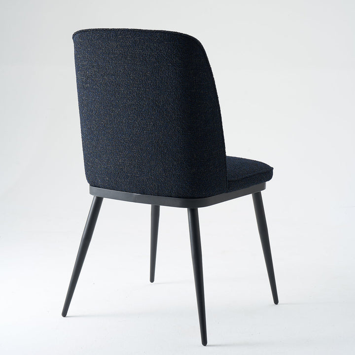 Modern Fabric And Leather Dining Chair METAL MAN N10