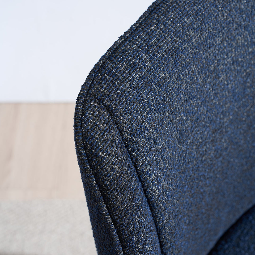 Modern Fabric And Leather Dining Chair METAL MAN N10