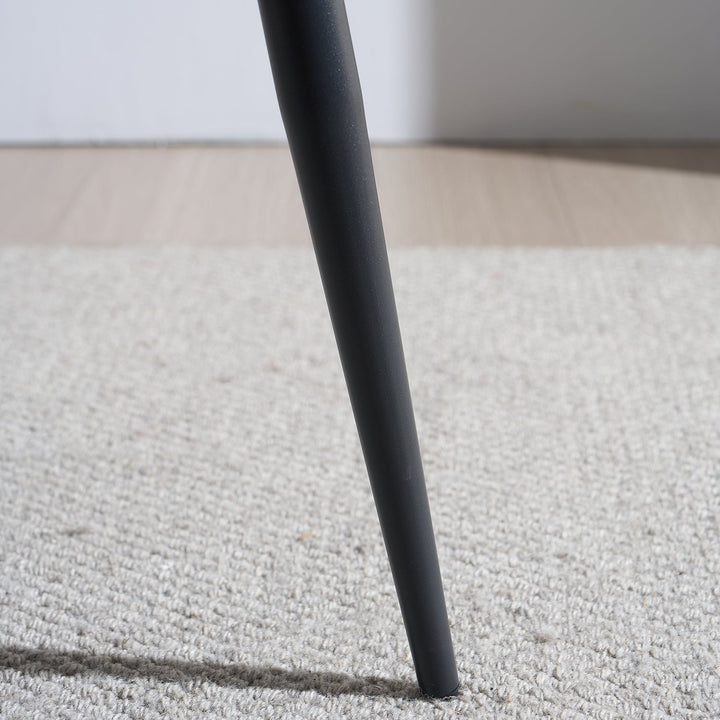 Modern Fabric And Leather Dining Chair METAL MAN N10