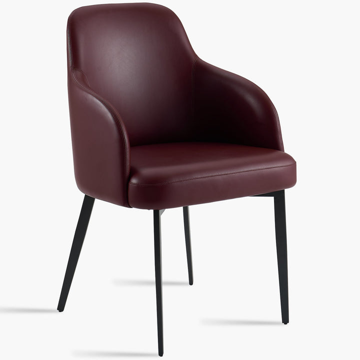 Modern Fabric And Leather Dining Chair METAL MAN N11