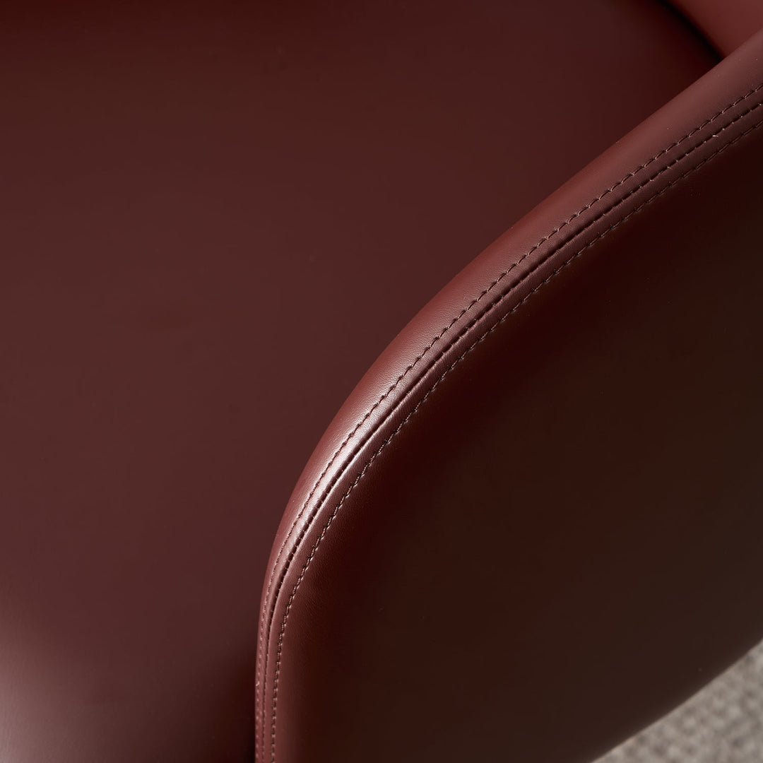 Modern Fabric And Leather Dining Chair METAL MAN N11