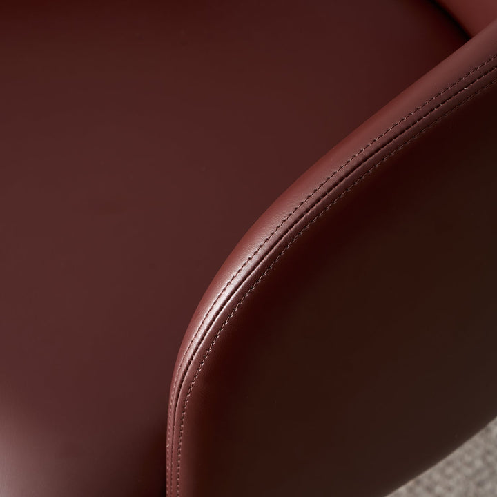 Modern Fabric And Leather Dining Chair METAL MAN N11