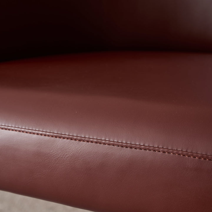 Modern Fabric And Leather Dining Chair METAL MAN N11