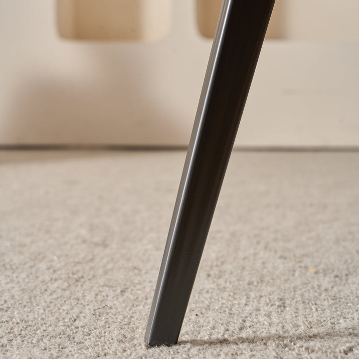 Modern Fabric And Leather Dining Chair METAL MAN N11