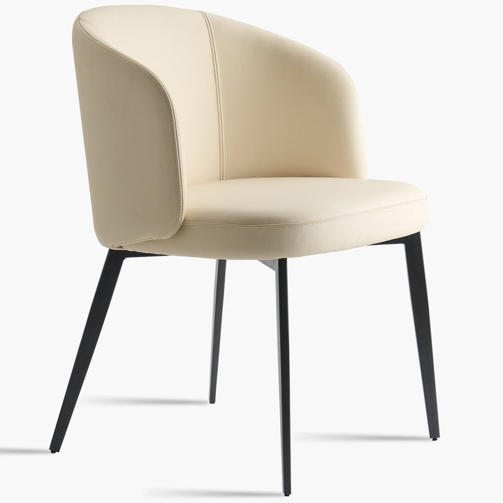 Modern Fabric And Leather Dining Chair METAL MAN N13