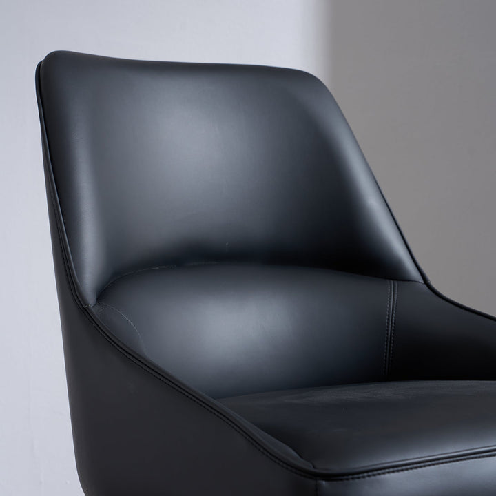 Modern Fabric And Leather Dining Chair METAL MAN N14