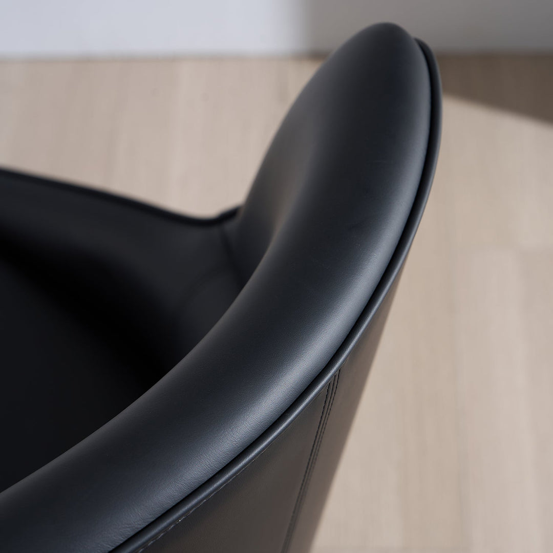 Modern Fabric And Leather Dining Chair METAL MAN N14