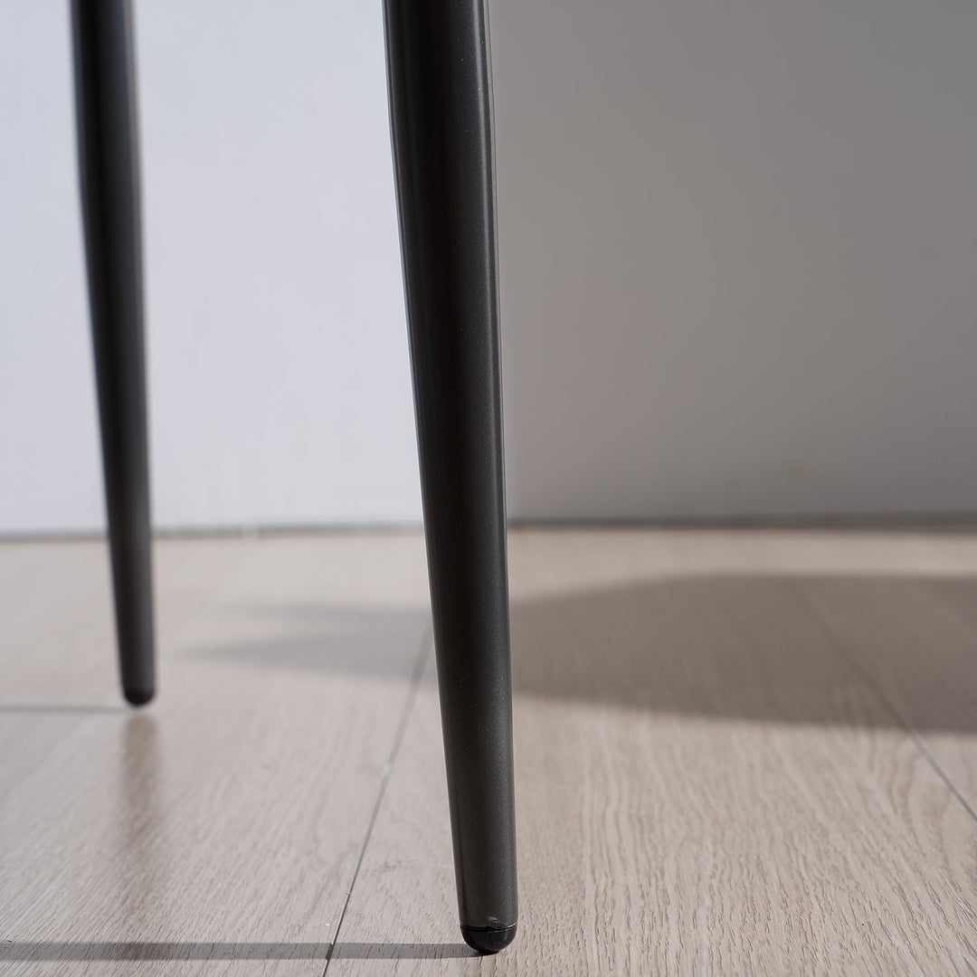 Modern Fabric And Leather Dining Chair METAL MAN N14