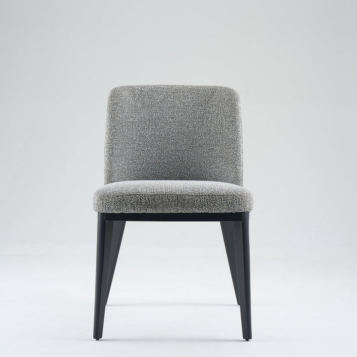 Modern Fabric And Leather Dining Chair METAL MAN N4