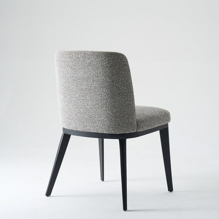 Modern Fabric And Leather Dining Chair METAL MAN N4