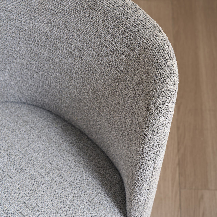 Modern Fabric And Leather Dining Chair METAL MAN N4