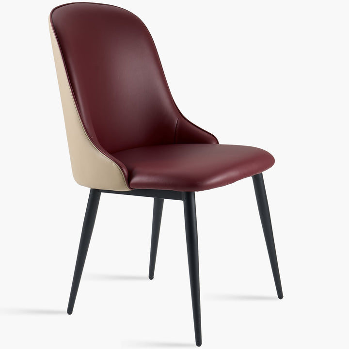 Modern Fabric And Leather Dining Chair METAL MAN N5
