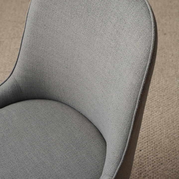 Modern Fabric And Leather Dining Chair METAL MAN N5