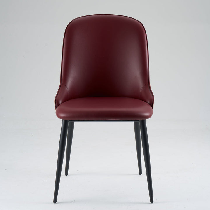 Modern Fabric And Leather Dining Chair METAL MAN N5